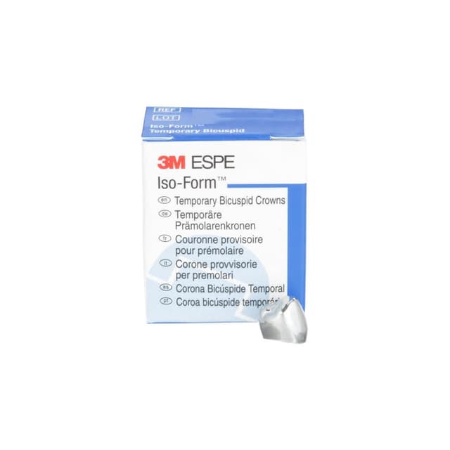 3M™ Iso-Form™ Temporary Bicuspid Crowns U58 Upper Right Second Bicuspid 5 Crowns